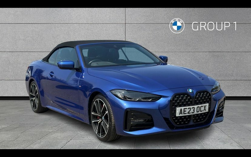 BMW 4 Series 420I M Sport Convertible Blue
