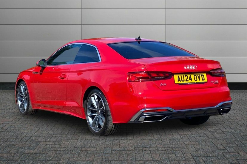 Audi A5 2.0 Tdi 40 S Line Coupe S Tronic Quattr Red #3