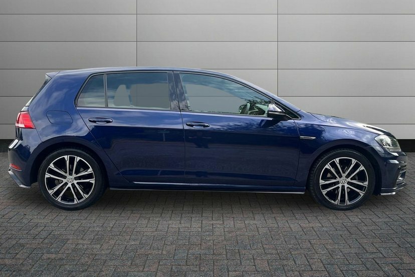 Volkswagen Golf 2.0 Tdi R-line Hatchback Dsg 150 Ps DC19YJP Blue #4