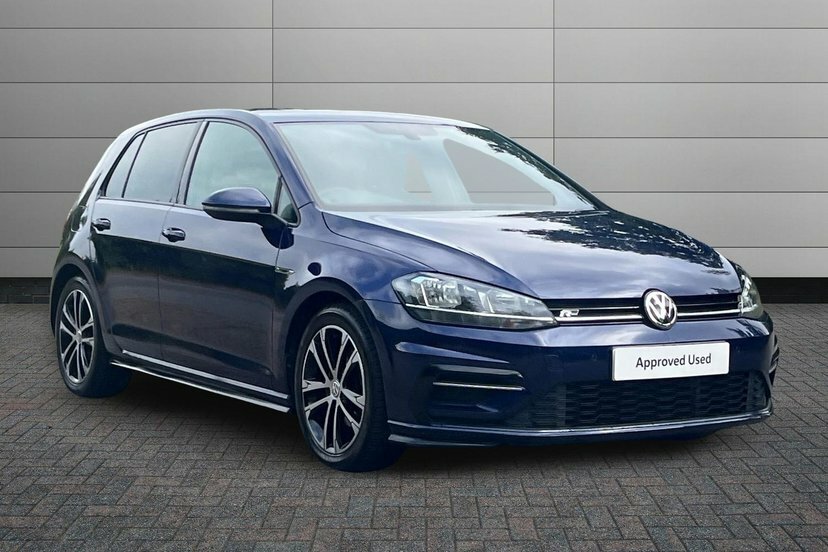 Volkswagen Golf 2.0 Tdi R-line Hatchback Dsg 150 Ps DC19YJP Blue
