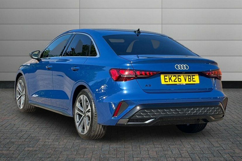 Audi A3 1.5 Tfsi S Line Saloon S Tronic 116 Ps EK26VBE Blue #3