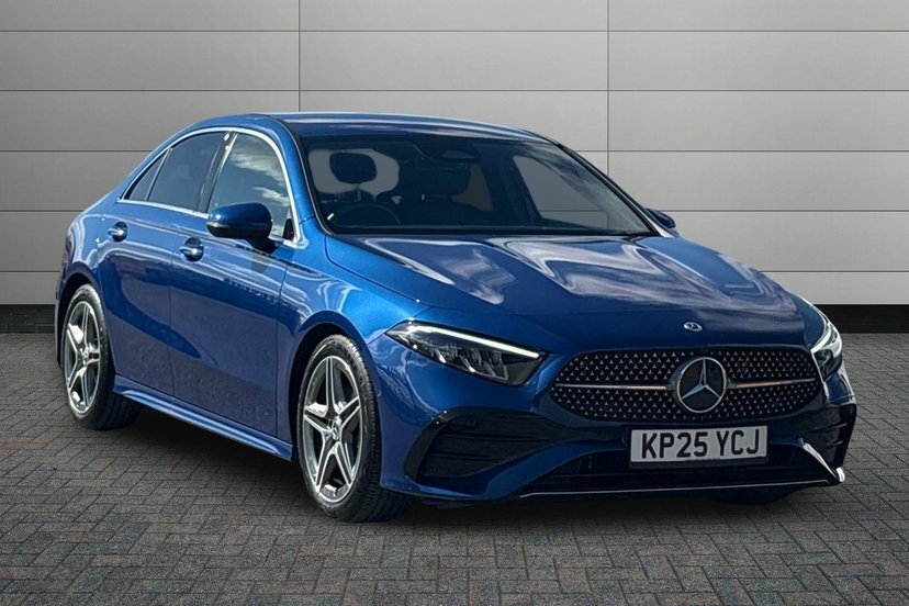 Mercedes-Benz A Class 1.3 A180h Mhev Amg Line Premium Saloon Petro KP25YCJ White