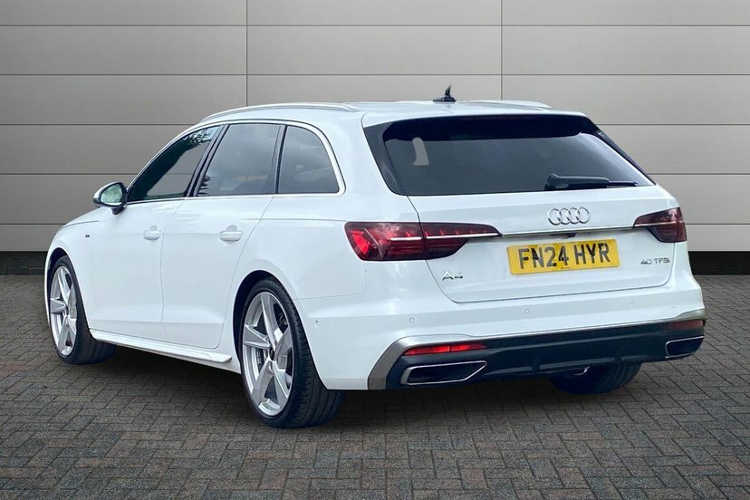 Audi A4 Avant 2.0 Tfsi 40 S Line Estate S Tronic 204 FN24HYR White #3
