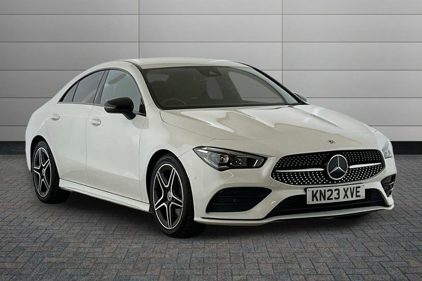 Mercedes-Benz CLA Class Cla200 Amg Line Executive Coupe KN23XVE White