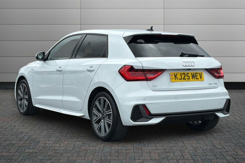 Audi A1 1.0 Tfsi 30 S Line Sportback S Tronic KJ25MEV White #3