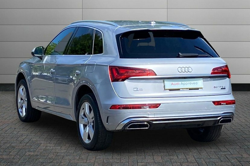 Audi Q5 2.0 Tfsie 50 S Line Suv Plug-in Hybrid WF71VJO Silver #3