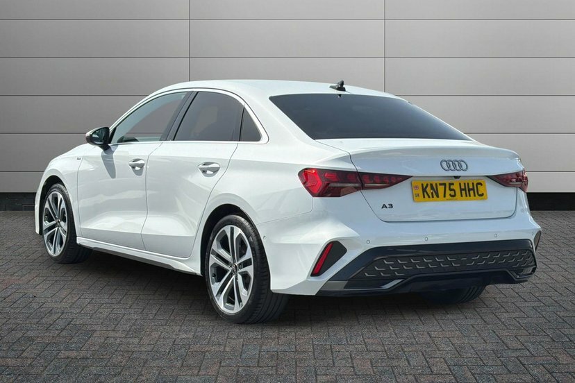 Audi A3 1.5 Tfsi 35 S Line Saloon S Tronic 150 KN75HHC White #3