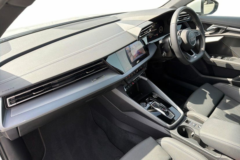 Audi A3 1.5 Tfsi 35 S Line Saloon S Tronic 150 KN75HHC White #2