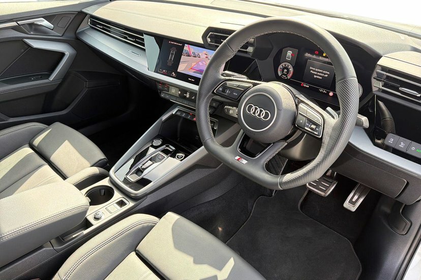 Audi A3 1.5 Tfsi 35 S Line Saloon S Tronic 150 KN75HHC White #6