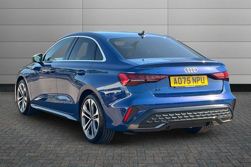 Audi A3 1.5 Tfsi 35 S Line Saloon S Tronic 150 AO75NPU Blue #3
