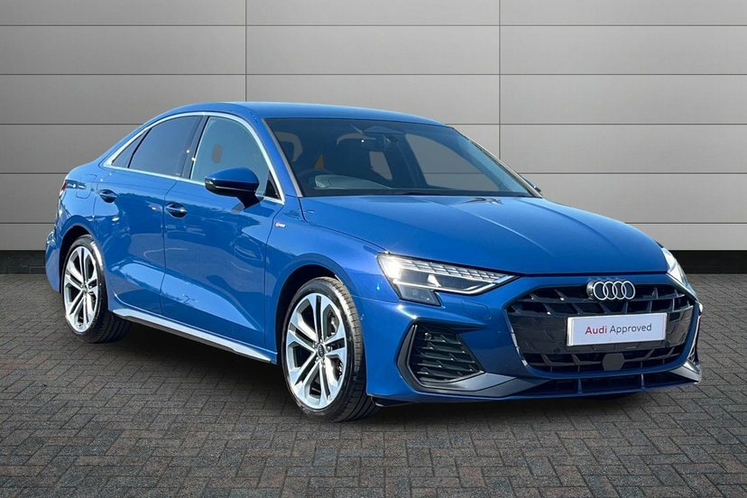 Audi A3 1.5 Tfsi 35 S Line Saloon S Tronic 150 Blue
