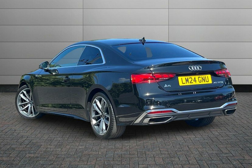 Audi A5 2.0 Tfsi 40 S Line Coupe S Tronic 204 LM24GNU Black #3