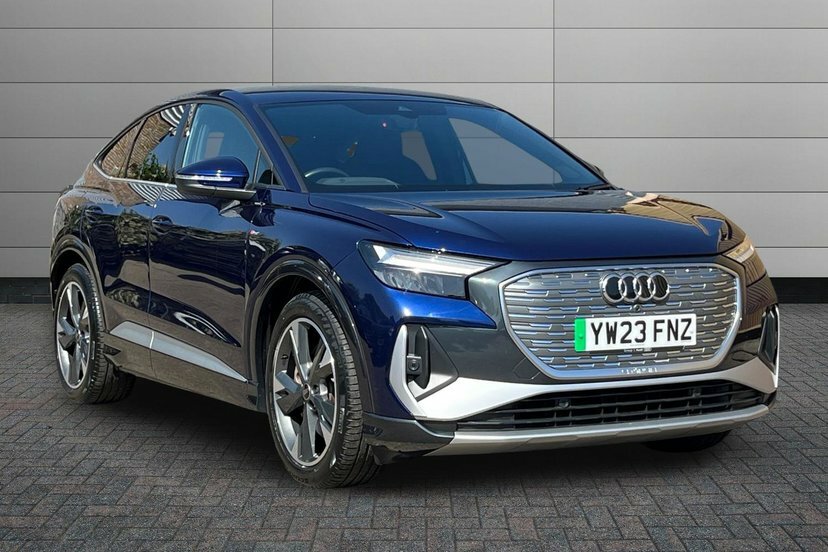 Audi Q4 E Tron 50 S Line Sportback Quattro 82Kw Blue