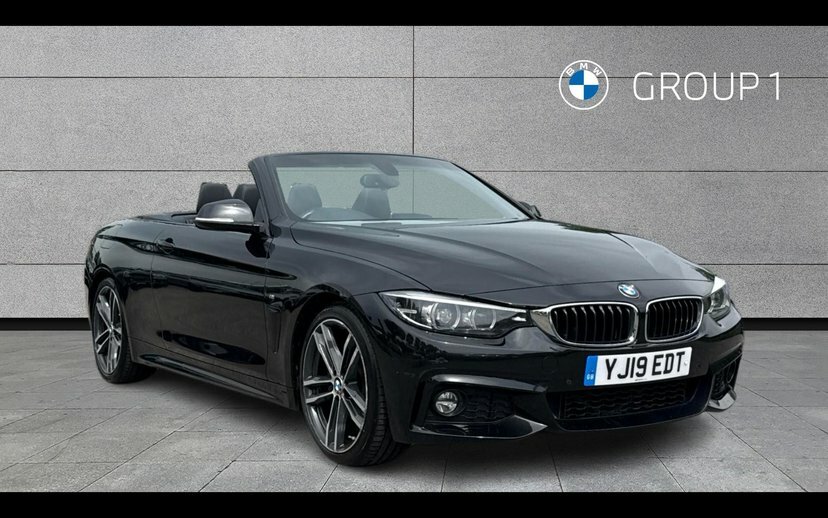 BMW 4 Series 2.0 420I Gpf M Sport Convertible YJ19EDT Black #3