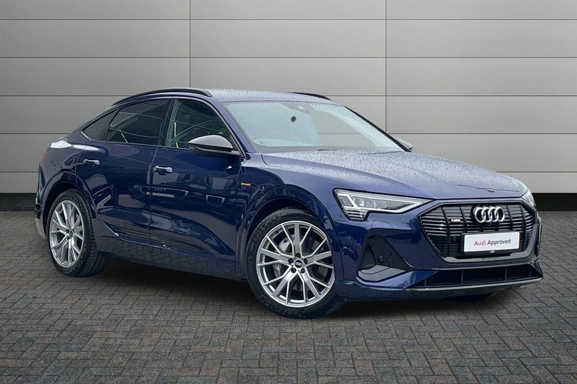 Audi E-tron 50 Black Edition Sportback Quatt Blue