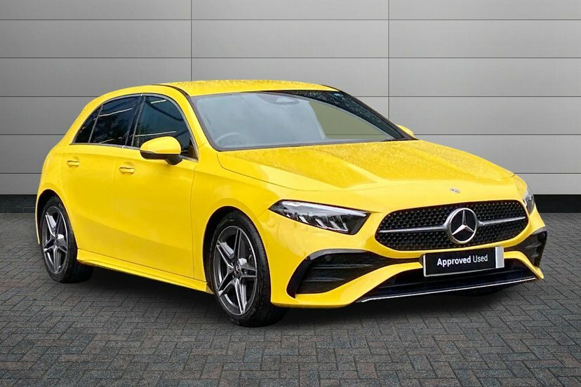 Mercedes-Benz A Class A180h Mhev Amg Line Executive Yellow