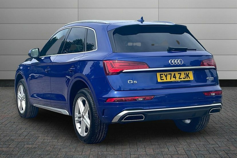 Audi Q5 2.0 Tdi 40 S Line Suv S Tronic Quattro EY74ZJK Blue #3