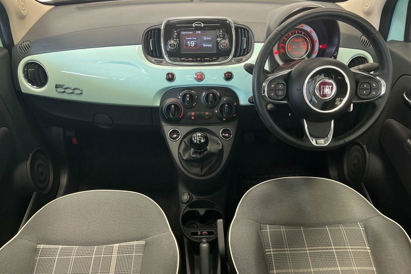 Fiat 500 1.2 Lounge Hatchback 69 Bhp KP67NCY Green #6