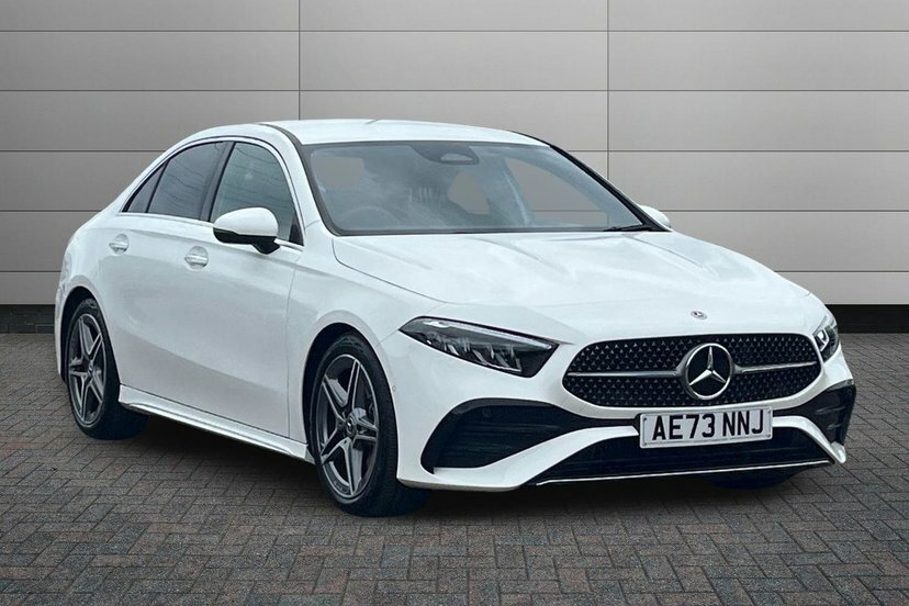 Mercedes-Benz A Class 1.3 A200h Mhev Amg Line Executive Saloon Pet White