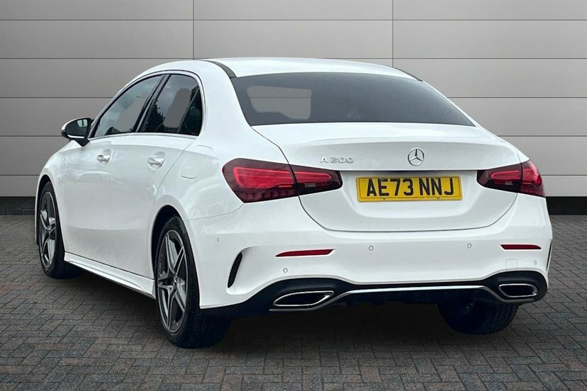 Mercedes-Benz A Class 1.3 A200h Mhev Amg Line Executive Saloon Pet AE73NNJ White #2