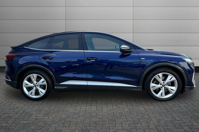 Audi Q4 E Tron 40 S Line Sportback 82Kwh 204 P NL23TTO Blue #4
