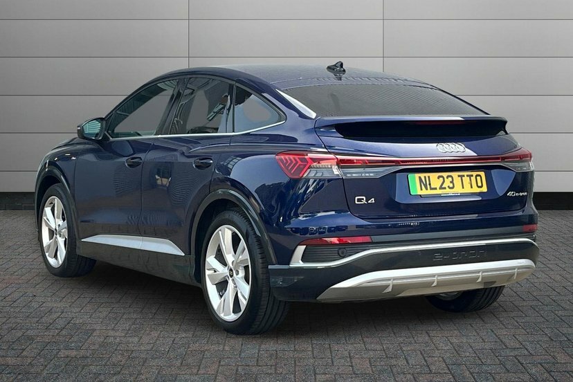 Audi Q4 E Tron 40 S Line Sportback 82Kwh 204 P NL23TTO Blue #3