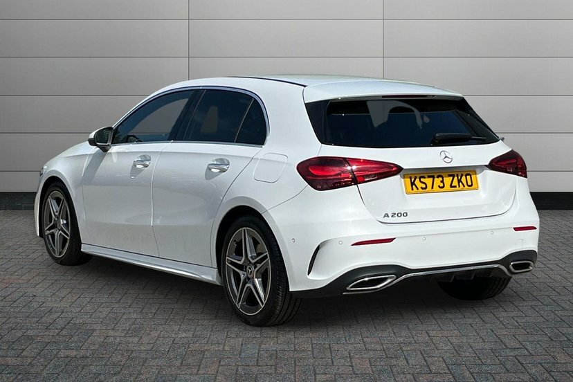 Mercedes-Benz A Class A200h Mhev Amg Line Executive KS73ZKO White #2