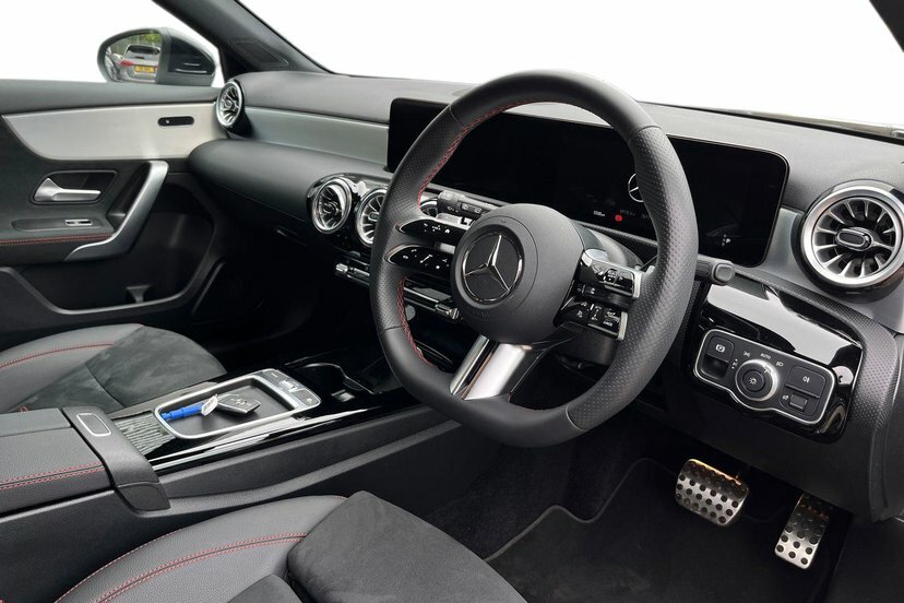 Mercedes-Benz A Class A200h Mhev Amg Line Executive AY74NZF Black #5