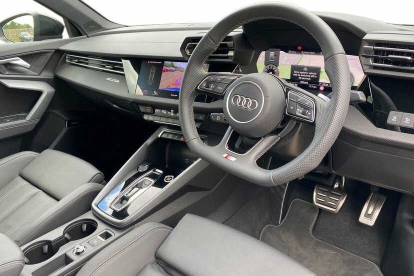 Audi A3 1.5 Tfsi 35 Black Edition Saloon S Tron LR75TLK Blue #6