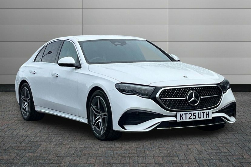 Mercedes-Benz E Class 2.0 E220dh Mhev Amg Line Advanced Saloon Die KT25UTH White