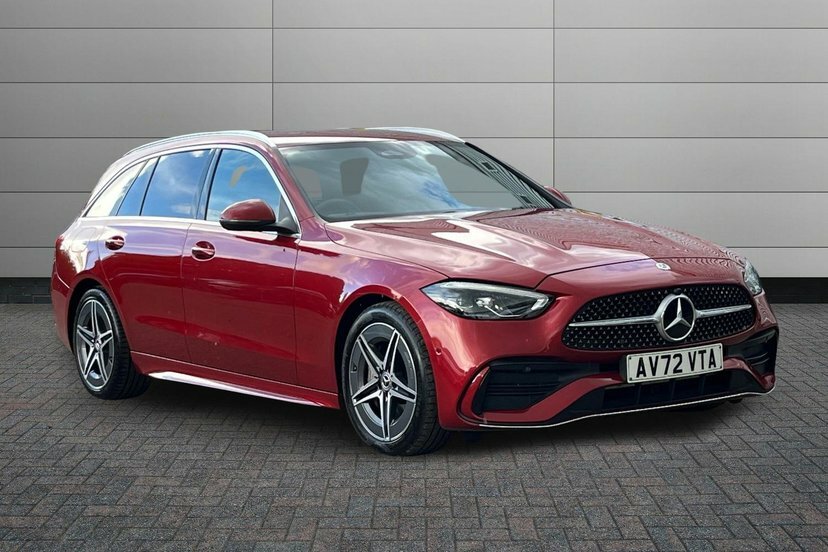 Mercedes-Benz C Class C300h Mhev Amg Line Estate Red