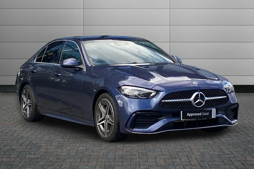 Mercedes-Benz C Class C200h Mhev Amg Line Saloon Blue