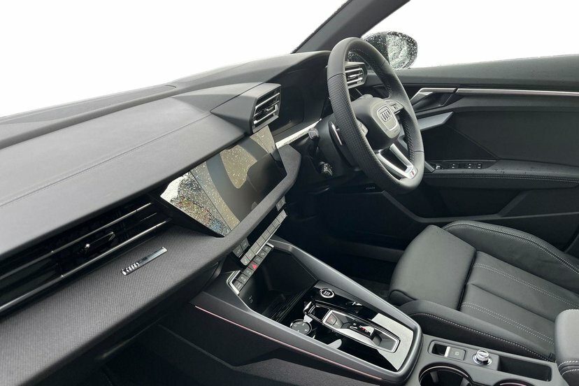 Audi A3 1.5 Tfsi 35 Black Edition Saloon S Tron LM26UDJ Blue #2
