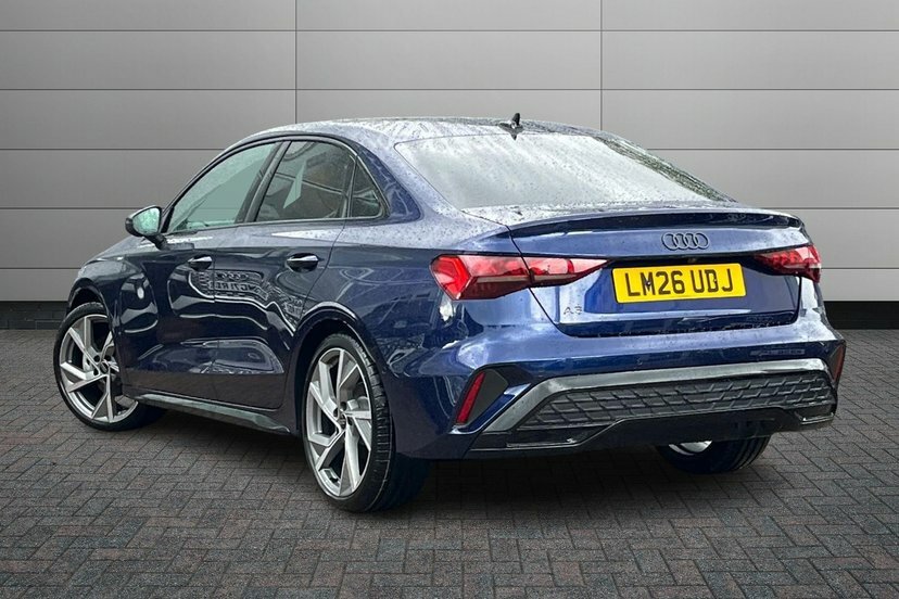 Audi A3 1.5 Tfsi 35 Black Edition Saloon S Tron LM26UDJ Blue #3