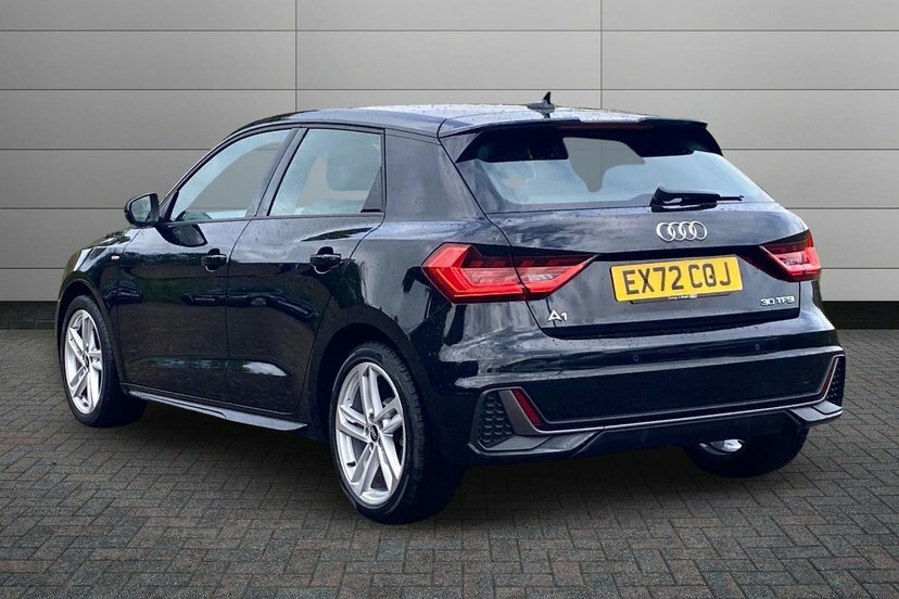 Audi A1 1.0 Tfsi 30 S Line Sportback 11 EX72COJ Black #3