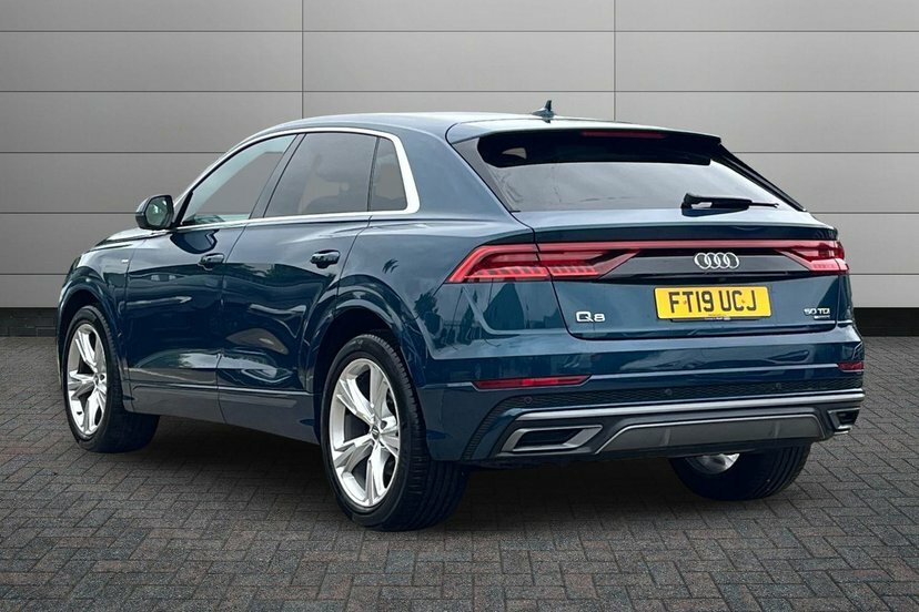 Audi Q8 3.0 Tdi V6 50 S Line Suv Tiptronic Quat FT19UCJ Blue #3
