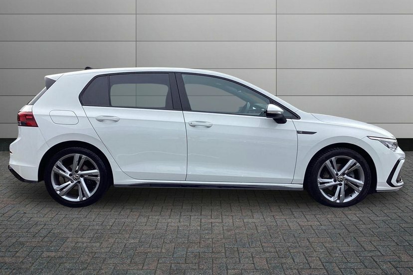 Volkswagen Golf 1.5 Etsi Mhev R-line Hatchback Hybrid D White #4