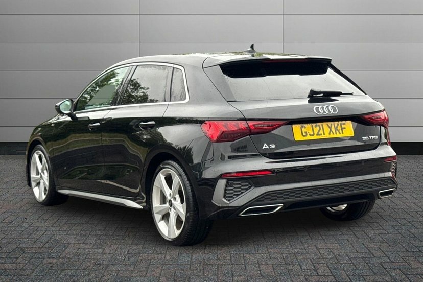 Audi A3 1.5 Tfsi 35 S Line Sportback S Tronic GJ21XKF Black #3