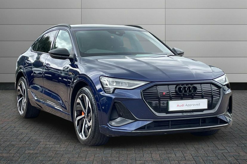 Audi E-tron 55 Black Edition Sportback Quatt Blue