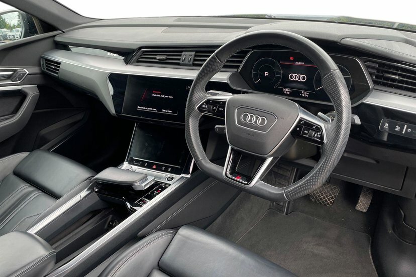Audi E-tron 55 Black Edition Sportback Quatt KY72MXW Blue #6
