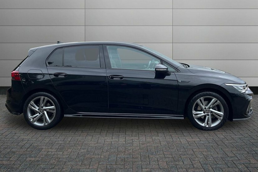 Volkswagen Golf 1.5 Etsi Mhev R-line Hatchback Hybrid D AK70HGG Black #4