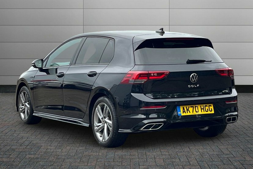 Volkswagen Golf 1.5 Etsi Mhev R-line Hatchback Hybrid D AK70HGG Black #3