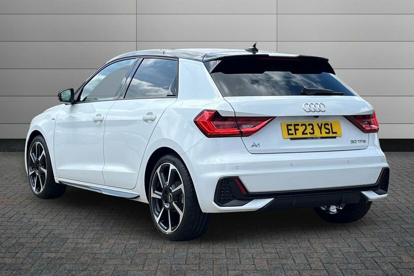 Audi A1 1.0 Tfsi 30 Black Edition Sportback S T EF23YSL White #3