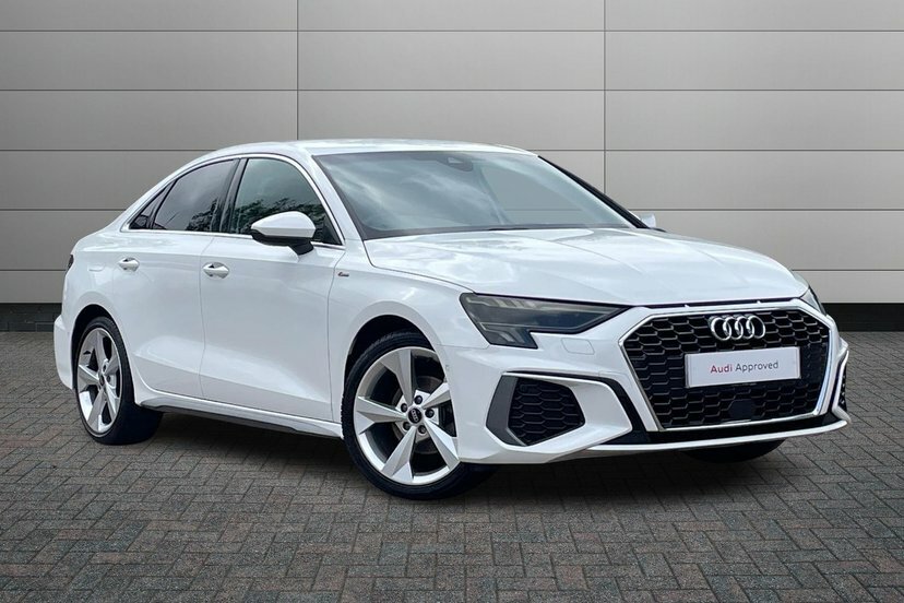 Audi A3 1.5 Tfsi 35 S Line Saloon S Tronic 150 White