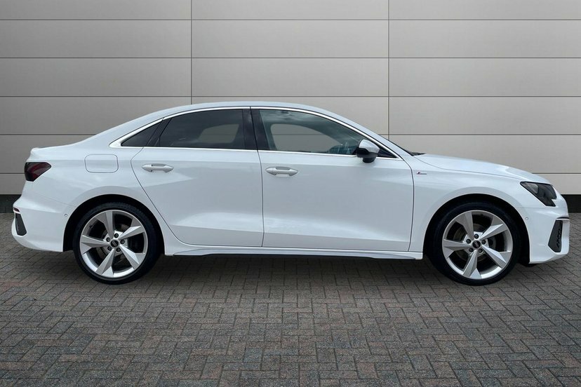 Audi A3 1.5 Tfsi 35 S Line Saloon S Tronic 150 EN73FBL White #4