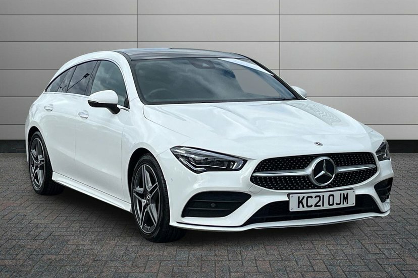 Mercedes-Benz CLA Class Cla220d Amg Line Premium Plus Shooting Brake White