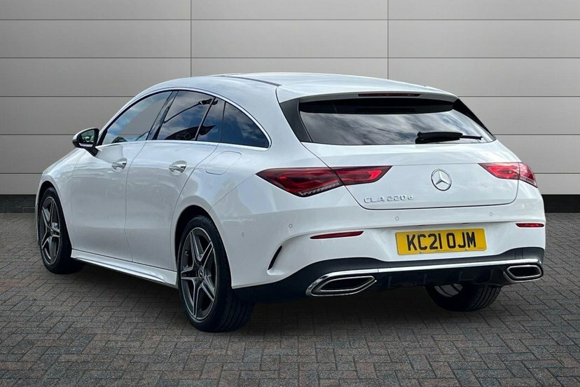 Mercedes-Benz CLA Class Cla220d Amg Line Premium Plus Shooting Brake White #2