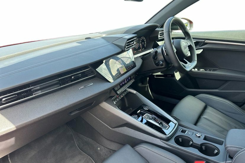 Audi A3 1.5 Tfsi 35 Black Edition Saloon S Tron ML26BHW Red #2
