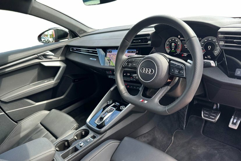 Audi A3 1.5 Tfsi 35 Black Edition Saloon S Tron ML26BHW Red #6