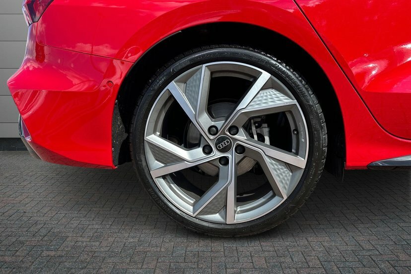 Audi A3 1.5 Tfsi 35 Black Edition Saloon S Tron ML26BHW Red #5